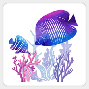 Coral Reef Fish Coastal Vibe Beach Art Sticker